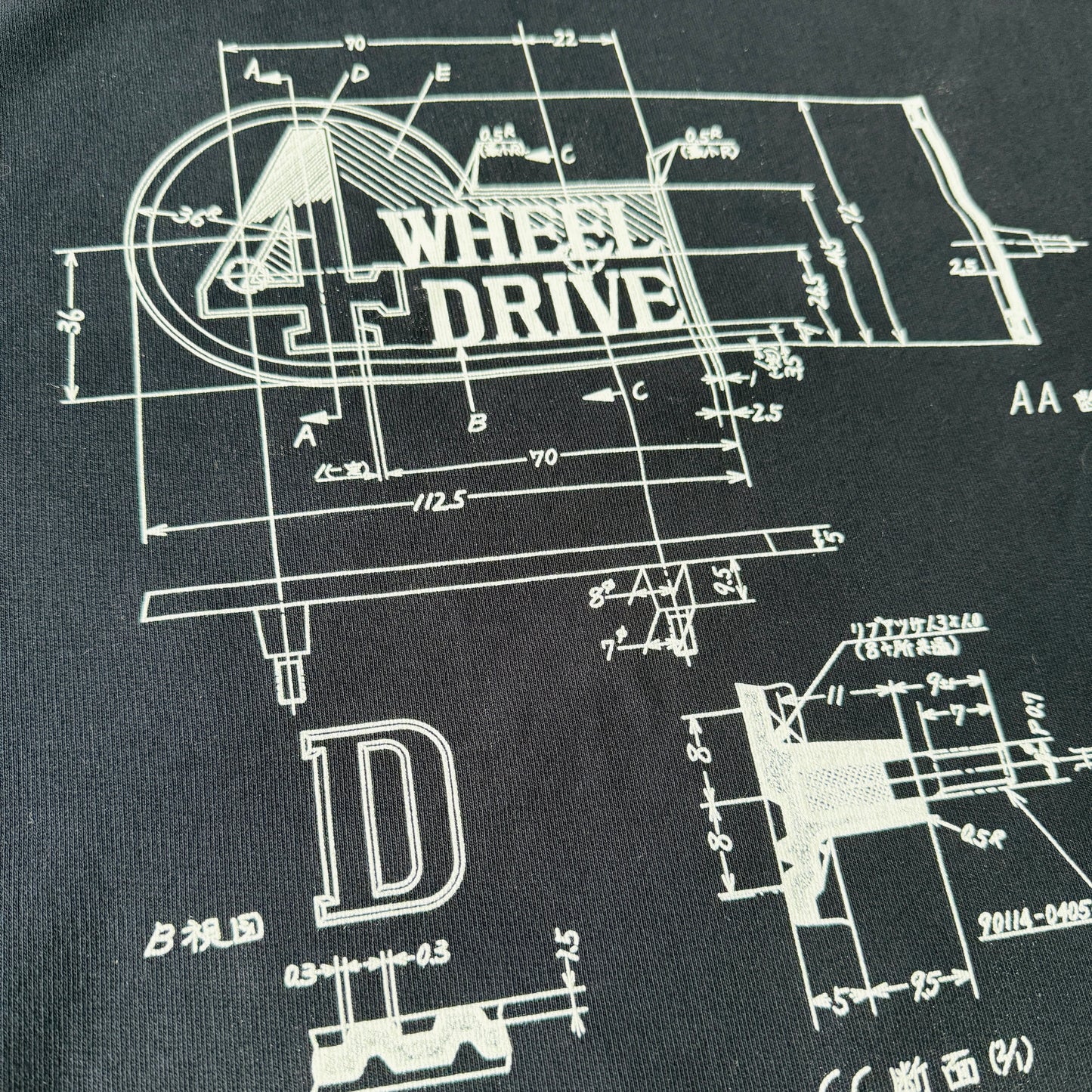 4WD Blueprint Crewneck
